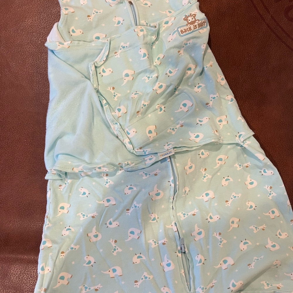Halo Swaddle Sleepsack - Blue Safari Print